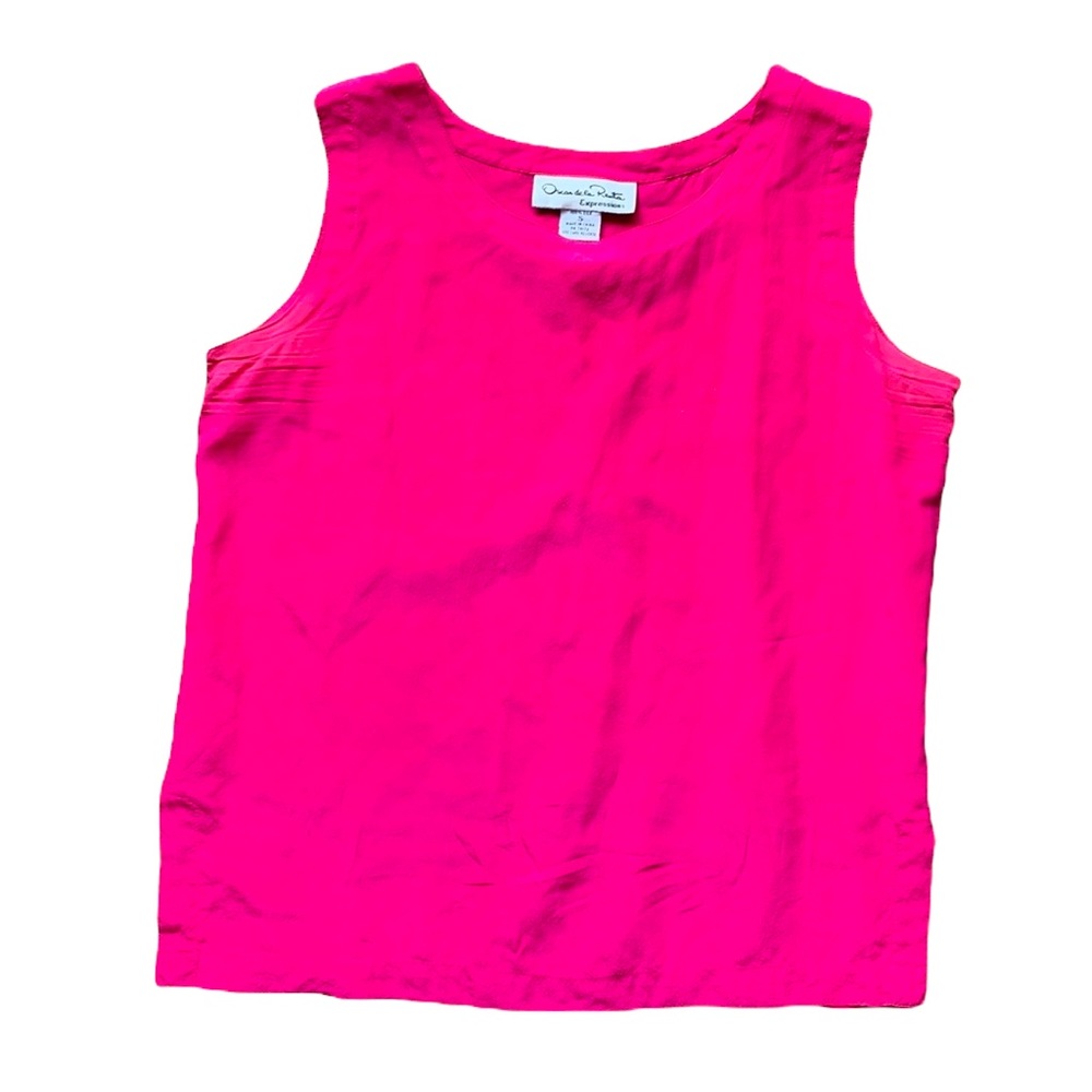 Oscar de la Renta Silk Sleeveless Blouse